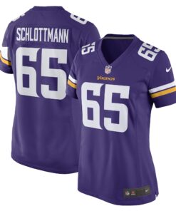 Austin Schlottmann Minnesota Vikings  Women_s Game Player Jersey  Purple