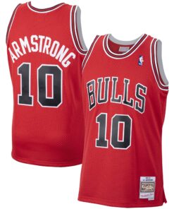 B. J. Armstrong Chicago Bulls Mitchell &amp Ness 200102 Hardwood Classics Swingman Jersey - Red