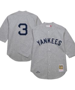 Babe Ruth New York Yankees Mitchell amp Ness Cooperstown Collection 1929 Authentic Jersey  Gray