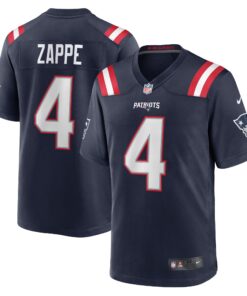 Bailey Zappe New England Patriots  Game Player Jersey  Navy