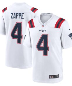 Bailey Zappe New England Patriots  Game Player Jersey  White