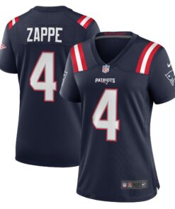 Bailey Zappe New England Patriots  Women_s Game Player Jersey  Navy