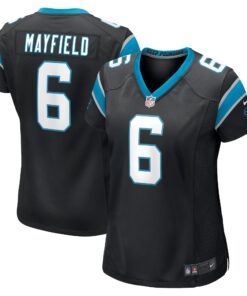 Baker Mayfield Carolina Panthers  Women_s Home Player Game Jersey  Black