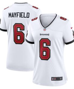 Baker Mayfield Tampa Bay Buccaneers  Women_s Away Game Jersey  White
