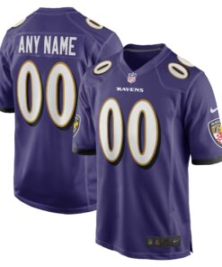 Baltimore Ravens  Custom Game Jersey  Purple