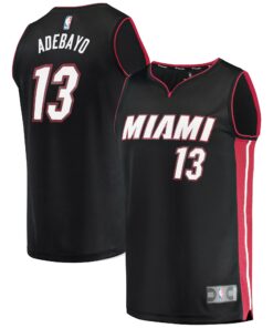 Bam Adebayo Miami Heat Fanatics Fast Break Replica Player Jersey - Icon Edition - Black