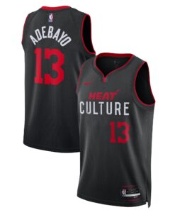 Bam Adebayo Miami Heat Unisex 202324 Swingman Jersey - Black - City Edition