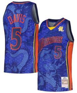 Baron Davis Golden State Warriors Mitchell &amp Ness 200607 Hardwood Classics Asian Heritage 6.0 Swingman Throwback Player Jersey - Royal