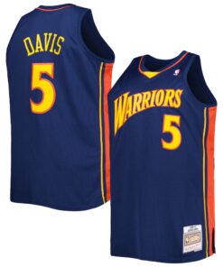 Baron Davis Golden State Warriors Mitchell &amp Ness Big &amp Tall Hardwood Classics 200607 Swingman Jersey - Navy