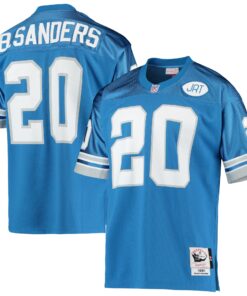 Barry Sanders Detroit Lions 1991 Mitchell amp Ness Authentic Throwback Retired Player Jersey  Blue