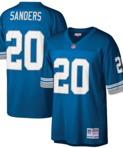 Barry Sanders Detroit Lions Mitchell amp Ness Big amp Tall 1996 Retired Player Replica Jersey  Blue