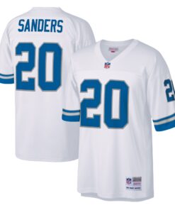 Barry Sanders Detroit Lions Mitchell amp Ness Legacy Replica Jersey  White