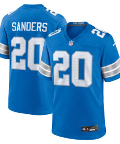 Barry Sanders Detroit Lions  Retired Player Game Jersey  Blue