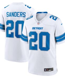 Barry Sanders Detroit Lions  Retired Player Game Jersey  White