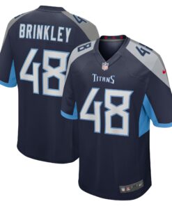 Beau Brinkley Tennessee Titans  Game Jersey  Navy
