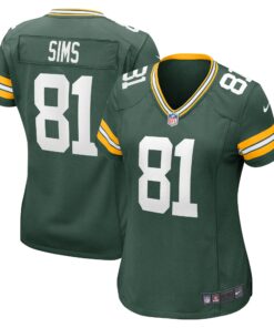 Ben Sims Green Bay Packers  Women_s Team Game Jersey   Green