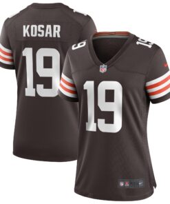 Bernie Kosar Cleveland Browns  Women_s Game Retired Player Jersey  Brown 1