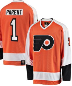 Bernie Parent Philadelphia Flyers Fanatics Premier Breakaway Retired Player Jersey  Orange