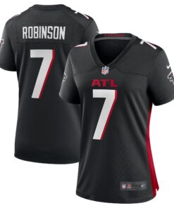 Bijan Robinson Atlanta Falcons  Women_s Player Jersey  Black