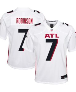Bijan Robinson Atlanta Falcons  Youth Player Game Jersey  White