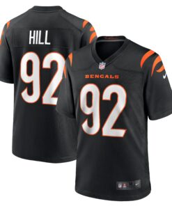 B.J. Hill Cincinnati Bengals  Game Jersey  Black