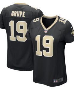 Blake Grupe New Orleans Saints  Women_s Team Game Jersey   Black