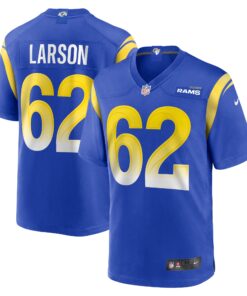 Blake Larson Los Angeles Rams  Game Jersey   Royal