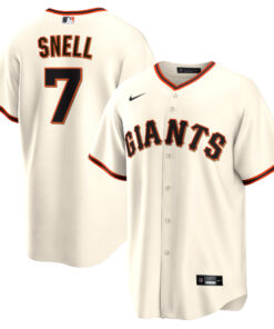Blake Snell San Francisco GiantsHome Replica Jersey  Cream