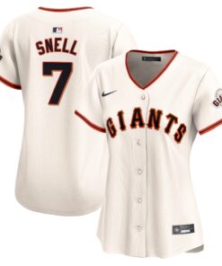 Blake Snell San Francisco GiantsWomen_s Home Limited Jersey  Cream