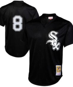 Bo Jackson Chicago White Sox Mitchell amp Ness 1993 Authentic Cooperstown Collection Batting Practice Jersey  Black