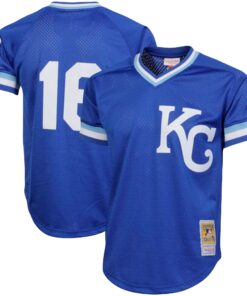 Bo Jackson Kansas City Royals Mitchell amp Ness Cooperstown Collection Big amp Tall Mesh Batting Practice Jersey  Royal