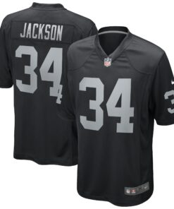 Bo Jackson Las Vegas Raiders  Game Retired Player Jersey  Black