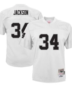 Bo Jackson Las Vegas Raiders Mitchell amp Ness Youth 1988 Retired Player Legacy Jersey  White