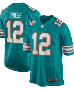 Bob Griese Miami Dolphins  Retired Player Jersey  Aqua