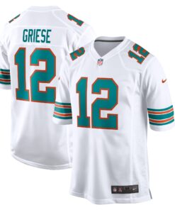 Bob Griese Miami Dolphins  Retired Player Jersey  White