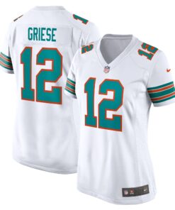 Bob Griese Miami Dolphins  Women_s Retired Player Jersey  White