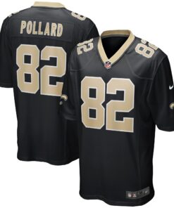 Bob Pollard New Orleans Saints  Game Retired Player Jersey  Black