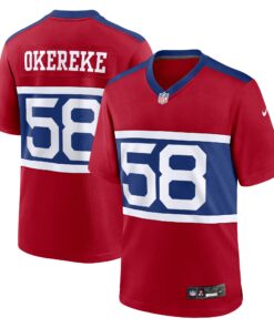 Bobby Okereke New York Giants  Alternate Player Game Jersey  Century Red