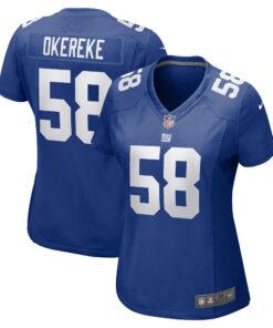 Bobby Okereke New York Giants  Women_s Game Player Jersey  Royal