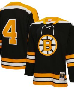 Bobby Orr Boston Bruins Mitchell amp Ness  197172 Blue Line Player Jersey  Black