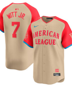 Bobby Witt Jr. American League2024 MLB AllStar Game Limited Player Jersey  Cream