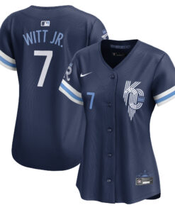 Bobby Witt Jr. Kansas City RoyalsWomen_s City Connect Limited Player Jersey  Navy
