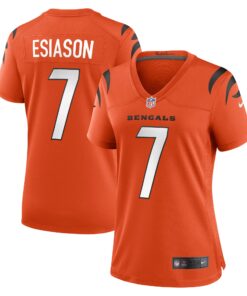 Boomer Esiason Cincinnati Bengals  Women_s Retired Game Jersey  Orange