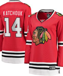 Boris Katchouk Chicago Blackhawks Fanatics Women_s Home Breakaway Player Jersey  Red