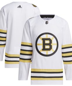 Boston Bruins 100th Anniversary Primegreen Authentic Jersey  White