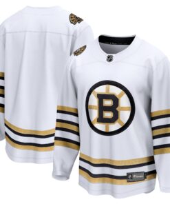  Boston Bruins Fanatics 100th Anniversary Premier Breakaway Jersey  White