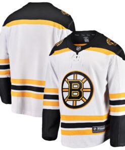 Boston Bruins Fanatics Youth Away Breakaway Jersey  White