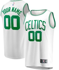  Boston Celtics Fanatics Youth Fast Break Replica Custom Jersey - Association Edition - White