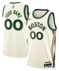  Boston Celtics Unisex 202324 Custom Swingman Jersey - White - City Edition