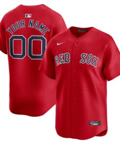  Boston Red Sox Alternate Limited Custom Jerseynbspâ€“ Red